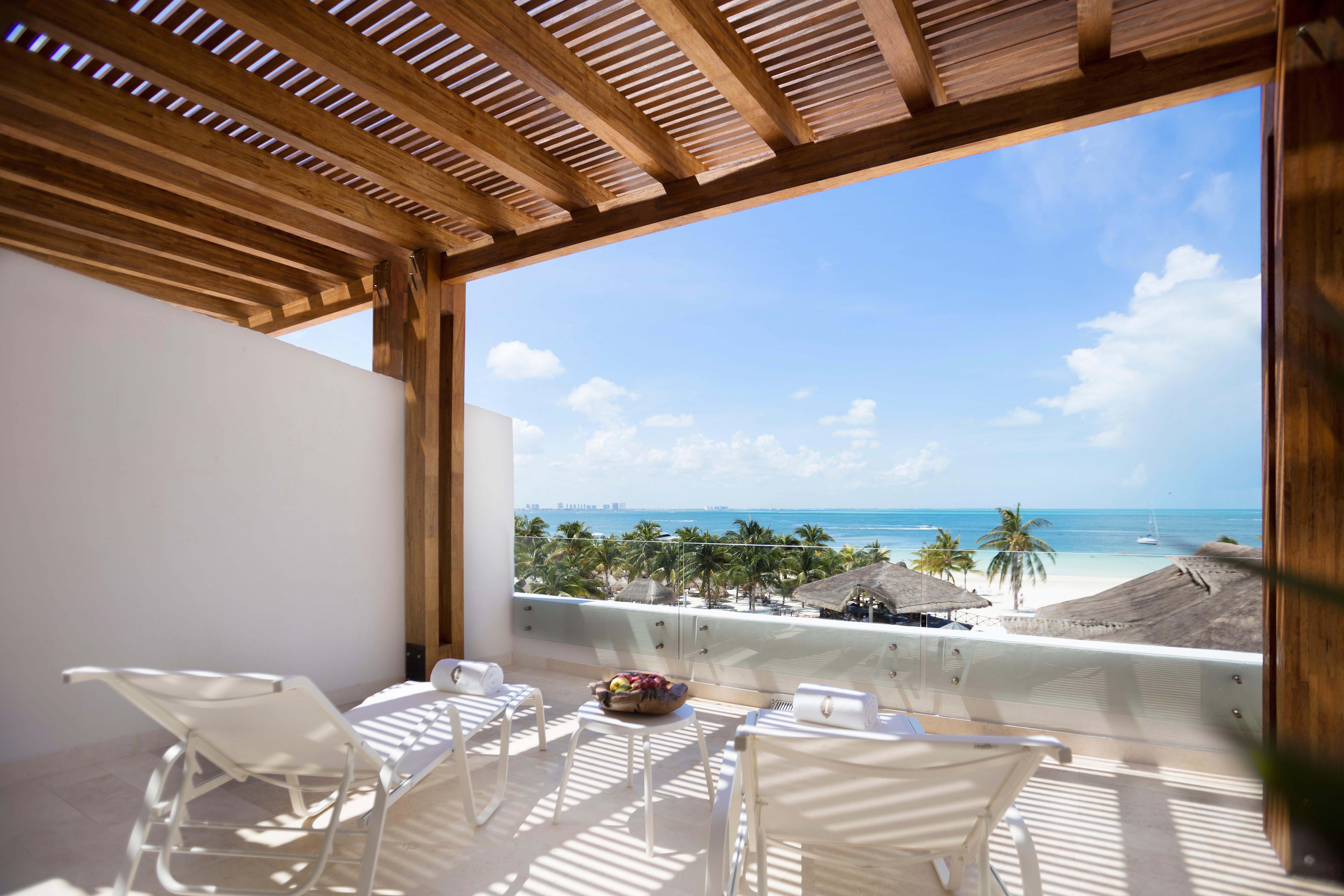 Presidente Intercontinental Cancun Resort Buitenkant foto A view from a room at the Grand at Moon Palace